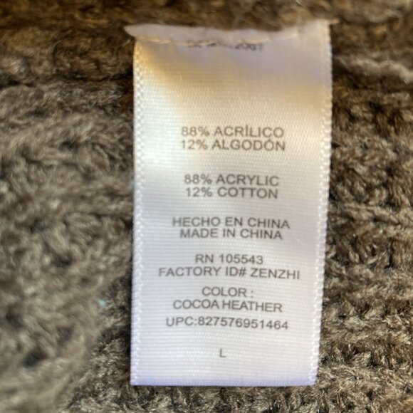 164 Daisy Fuentes Turtle Neck Sweater Large - Picture 4 of 5